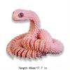 3D Printed Animals Snake Toys, 3D Printed Snake Movable Joint ,3D Printed Fidget Toys for Home Office Decor, 3D Printed Animals Toy Adults Fidget Toys (Pink, M) view 3