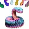 3D Printed Animals Snake Toys, 3D Printed Snake Movable Joint ,3D Printed Fidget Toys for Home Office Decor, 3D Printed Animals Toy Adults Fidget Toys (Candy, S) view 1