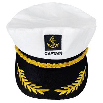 Cabilock Adjustable Captain Hat for Kids Navy Sailor Cap Lightweight Breathable Costume Accessory for Halloween Parties and Role Play