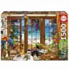 Educa - 1500 Piece Puzzle for Adults | Observer's Window. Includes Glue Fix Puzzle. Measurements: 85 x 60 cm. from 14 Years Old (20333) view 1