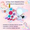 Unicorn Love Make-up Set for Little Princesses - Complete Set with Eye Shadows, Blush, Lip Gloss, 2 Brushes, and a Mirror view 2