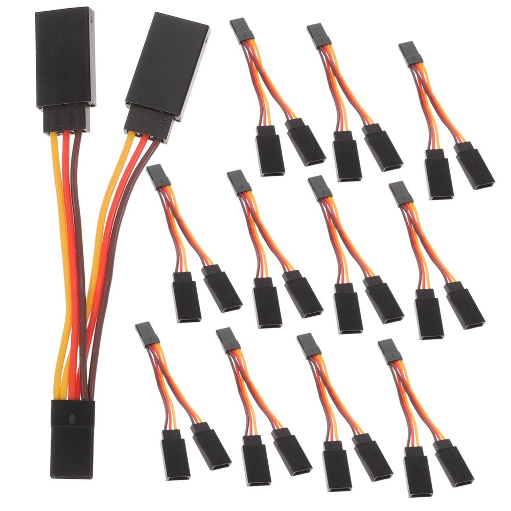 ORFOFE 10pcs Replacement Extension Cable y Harness Cord for Rc Models Red Wire