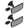 Beatifufu 2pcs Adjustable Suction Cup Car Rear-view Mirror Viewing Mirror for Safety Large Surface for Enhanced Visibility view 1