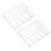 GLSTOY 2pcs Poker Chips Rack Organizer with Cover Storage Case for Chips Easy to Carry and Tidy for Game and Family Gatherings view 1