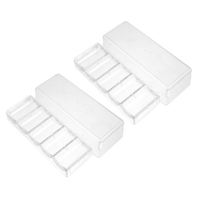 Hohopeti 2pcs Poker Chips Case Poker Chips Rack Boys and Girls Storage Organizer