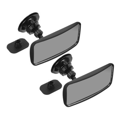 Anneome 2pcs Safety Mirror for Car Suction Cup Rearview Mirror Rotation for Viewing Stroller Accessory