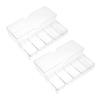 HOOTNEE Pcs Poker Chips Tray Poker Chips Organizer Case Lids Smooth Surface Flat Base Accessories Storage view 1