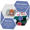 HOOTNEE Pcs Poker Chips Tray Poker Chips Organizer Case Lids Smooth Surface Flat Base Accessories Storage view 4