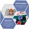 KOMBIUDA 2pcs Poker Chips Storage Box Chips Poker Rack Case Organizer Compartments view 3