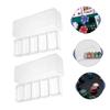 KOMBIUDA 2pcs Poker Chips Storage Box Chips Poker Rack Case Organizer Compartments view 4