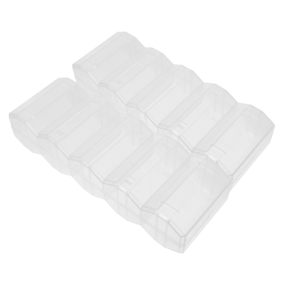 HONMEET 2pcs Large Capacity Poker Chip Organizer Box Lids Plastic Poker Chip Storage Case Cards Holder