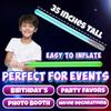 Bedwina Inflatable Light Sabers for Kids - (Pack of 6) 35-inch Neon Color Blow-Up Toy Saber Swords, Party Favors, Goodie Bags, Star Galaxy Theme Birthdays & Prize Toys view 3