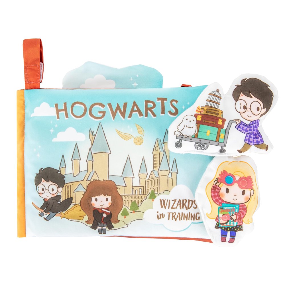 Kids Preferred Harry Potter Activity Deluxe Soft Book with Crinkle, Squeak, Peek-a-Boo Flap, and Tactile Features 8 Inches