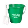 75-Qty Customized 6" Pail with Shovel with Your Logo & Message for Kids Promotions, Parties, Events view 2