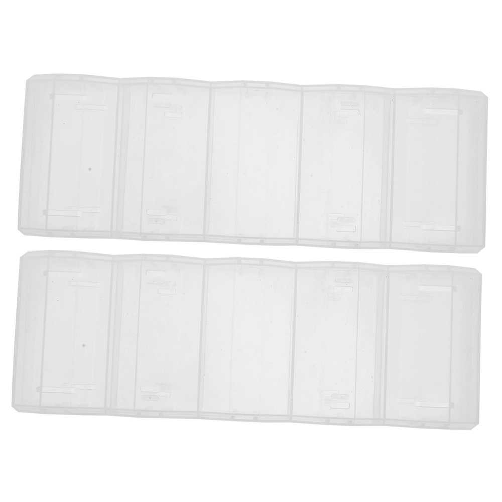 ibasenice 2pcs Multi-function Poker Chip Case Tray Portable Plastic Chip Box for Collector Poker Holder