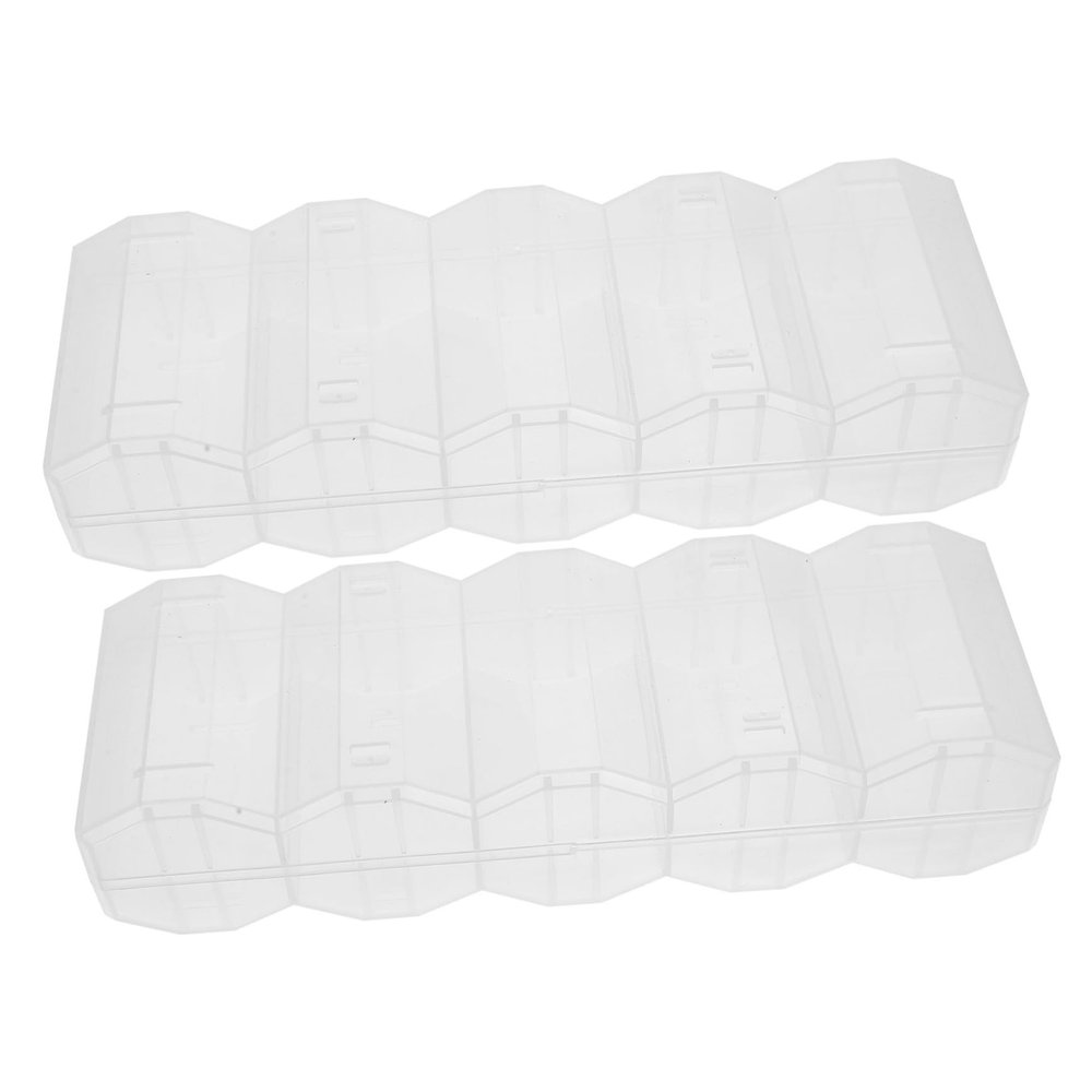 GLSTOY 2pcs Sturdy Poker Chip Storage Holder Plastic Chip Box Tray Multi-function Poker Organizer