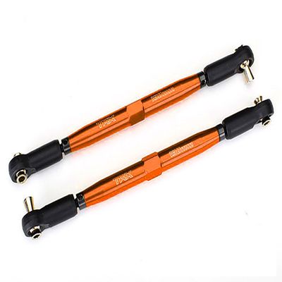 Traxxas 7748-ORNG - X-Maxx Aluminum Toe Links, Orange