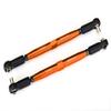 Traxxas 7748-ORNG - X-Maxx Aluminum Toe Links, Orange view 1