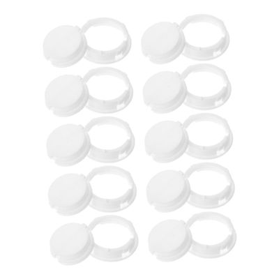 Alasum 24pcs Plastic Piggy Bank Stoppers Coin Bank Bottom Plugs Secure Closure for Money Saving Jars Smooth Finish for DIY Projects White Color