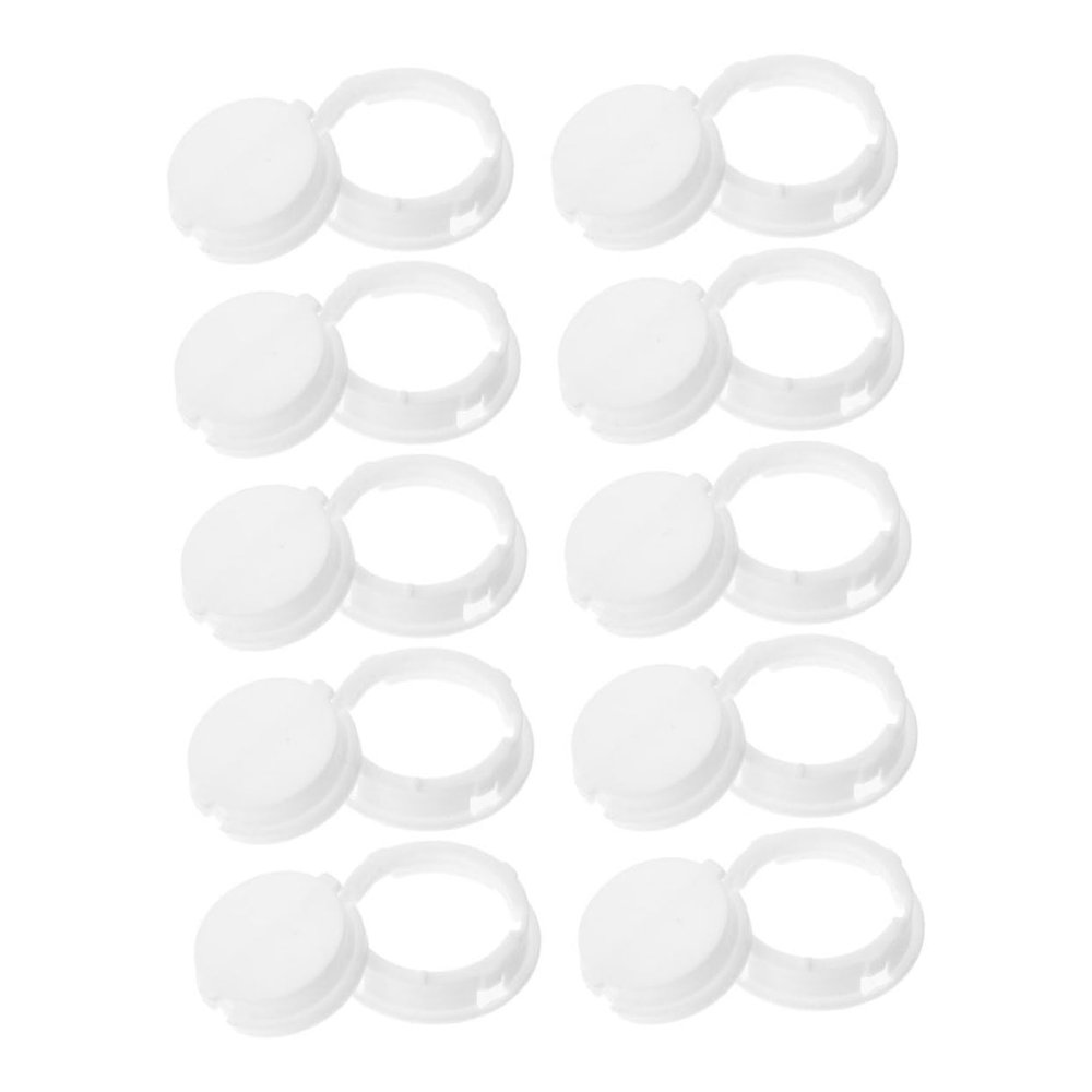 Alasum 24pcs Plastic Piggy Bank Stoppers Coin Bank Bottom Plugs Secure Closure for Money Saving Jars Smooth Finish for DIY Projects White Color