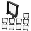 Alipis Floating Coin Display Stand Floating Frame Holder Square Base for Medallions Jewelry Pe Material view 1