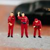 JWQFBC 1/64 Scale Gas Station People Figurines, 3Pcs Resin Miniature Figures for Diorama Layout and Model Scenes view 4