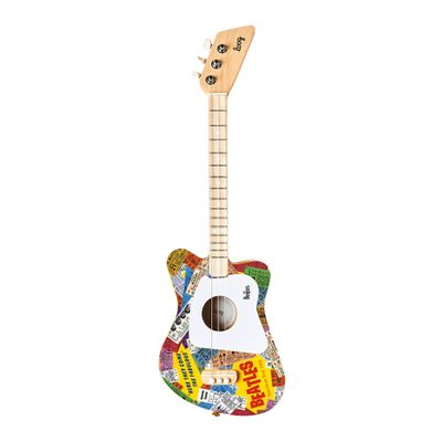 Beatles + Loog Mini Acoustic Guitar for Kids Toddler Children Ages 3+ (American Tour)