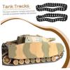 FELTECHELECTR 2pcs Tank Track Replacement Parts for Remote Control Models Build Your Own Electric Tank Excellent Traction and Lightweight Design view 3