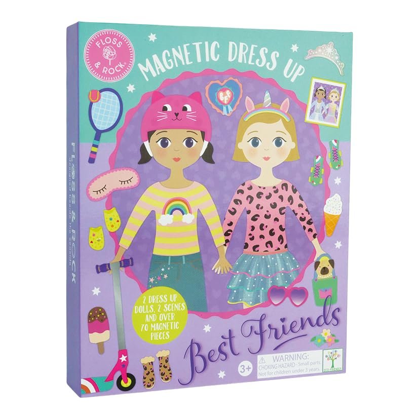 Floss & Rock Best Friends Magnetic Dolls Dress Up Set