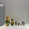 Irish Nesting Dolls - 5 Pieces Handmade Wood Teeny Tiny Set 1 1/3' - St. Patrick's Day Specialty view 2