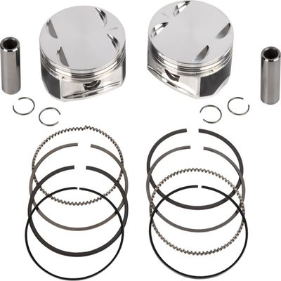Je Pistons 370251 M8 Piston Kit - 0.050in. Oversize to 4.125in., 11.0:1 Compression