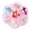 KONTONTY 7 Pairs Fashionable Boys and Girls Clip-on Earrings Set for Girls Princess Style Acrylic Hoop Earrings Storage Box view 1