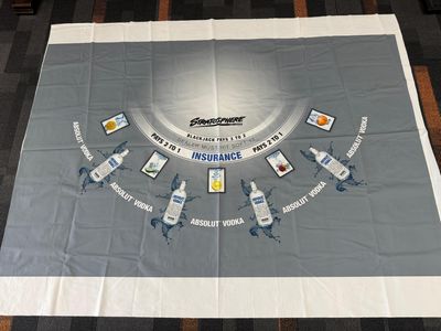 Casino Quest Authentic Stratosphere Absolute Vodka Blackjack 3:2 Layout