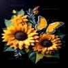 20x24 inch Sunflower with Butterflies DIY Diamond Painting Kits for Adults - Spring Diamond Painting Kits,Full Drill Crystal Rhinestone Embroidery Craft Kits for Home Decor Gifts view 1