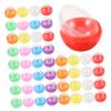 Alipis 50pcs Plastic Shell Toys Round Openable Capsules Bulk Prize Balls Fillable Easter Eggs Candy Storage Container for Toys view 1