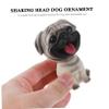 Alipis Desktop Puppy Adornment Car Dog Figurine Bobble Head Dog Ornament Cake Puppy Adornment view 4