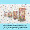 Peppermint Candy and White Sprinkle Mix, Polymer Clay Fake Sprinkles for Crafts, Fake Bake, Slime, Decoden, Funfetti Jimmies (100 gram bag) view 3