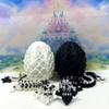 2pcs 3D Printed Articulated Dragons with Egg, Articulated Black and White Cherry Blossom Dragon, Fidget ADHD Toy Gift for Mom D079WB-D085BW view 1