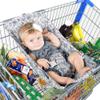 Binxy Baby Shopping Cart Hammock  Infant Seat for Grocery Carts  Holds Car Seats Securely  Compatible with Select 4-Seater Wagons (2024 Wide)  Supports Up to 50 lbs  Heritage Blue view 1
