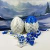 2pcs 3D Printed Articulated Dragons with Egg, Articulated Cherry Blossom Dragon, Fidget ADHD Toy, Executive Desk Toy D072WB-D073BW view 1