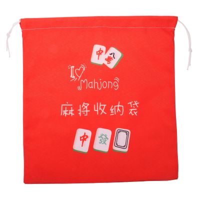 FRCOLOR Holder Bag Plastic Organizer Drawstring Mahjong Game Bag Large Capacity Storage Pouches Occasion-Friendly