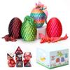 4PCS 3D Printed Dragon Eggs with Dragon Inside and DND Dice Sets, Easter Mini Mystery Dragon Egg Articulated Crystal Flying Dragon Fidget Toy, Surprise 3D Printed Animals Toy Set view 2