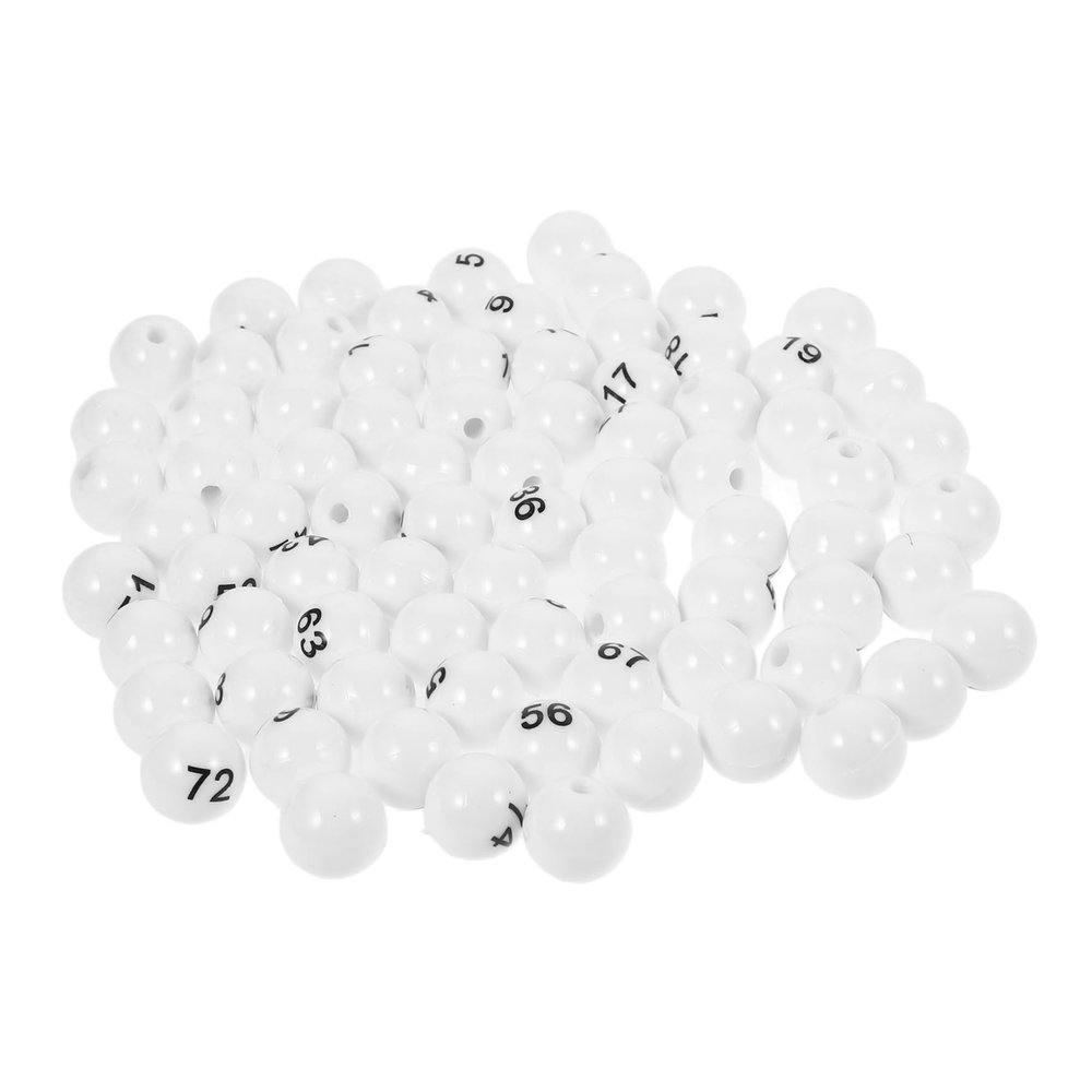 CORHAD 75pcs Raffle Balls Party Game Balls Numbered Lottery Plastic Raffle Party Game