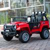 2 Seater 24V 4WD Ride On Truck Jeep Car Electric Vehicles Kids w/Parent Remote Control 4x200W Spring Suspension LED Headlights Searchlights Bluetooth Music New Edition Red view 2