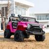 12V 7AH Kids Ride-On Truck Jeep, Electric Car with Parent Remote Control, Spring Suspension, LED Lights, Bluetooth, Music, Pink view 4