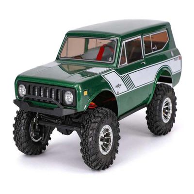 Redcat Racing Ascent 18 Scout II 1/18 Scale RC Rock Crawler Brushed 4WD RC Truck with Portal Axles, Aluminum Chassis, LED Lights, Waterproof Electronics, 2.4GHz RTR Remote Control Car Green