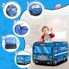 Britik Pop Up Play Tent for Kids Aged 3-5 Years Old Boys and Girls : Police Car Playhouse Toy Play Tents for Toddlers 3-5 Kids Tent Indoor Outdoor Playhouse Toys for 3 + Year Old, Police Car view 3