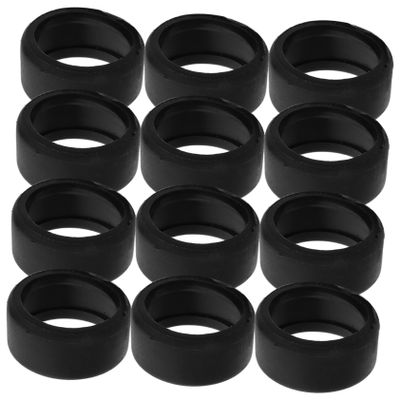 Abaodam 12pcs Rc Car Wheel Skin Rubber Tires for Scale Models High Adhesion Precision Fit for DIY Toy Cars and Trucks