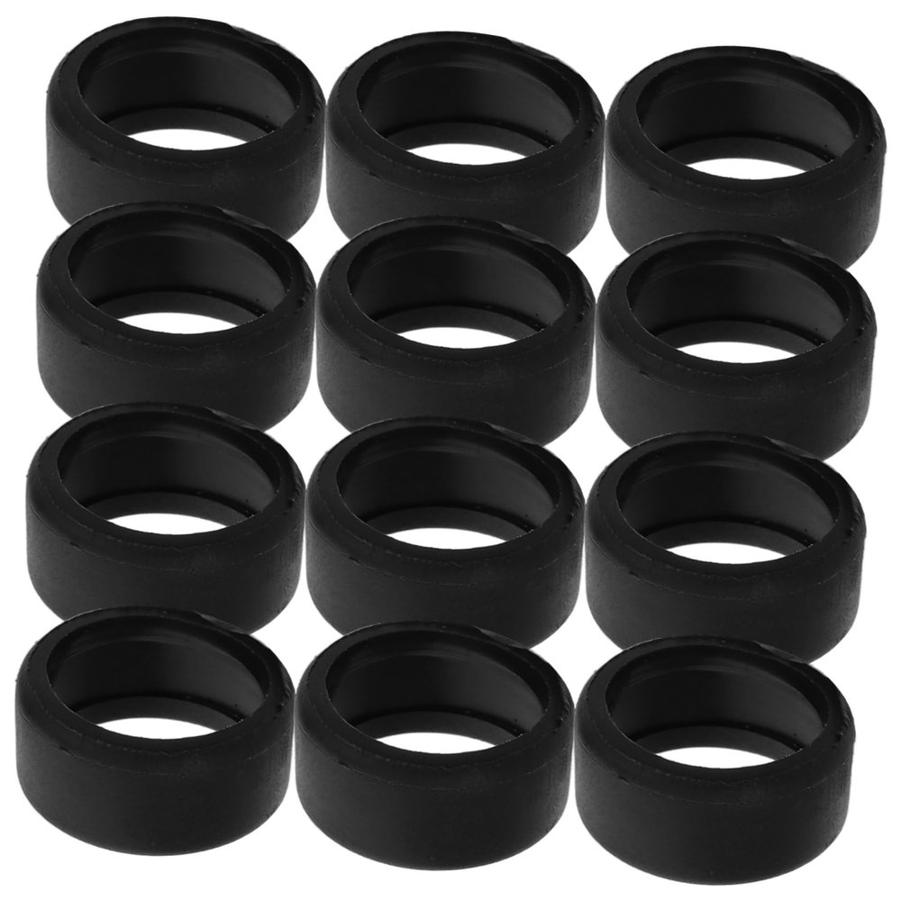 Abaodam 12pcs Rc Car Wheel Skin Rubber Tires for Scale Models High Adhesion Precision Fit for DIY Toy Cars and Trucks