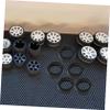 Abaodam 12pcs Rc Car Wheel Skin Rubber Tires for Scale Models High Adhesion Precision Fit for DIY Toy Cars and Trucks view 4